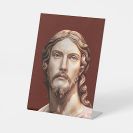 BORSTBEELD VAN CHRISTUS DE VERLOSSER door MICHELAN Reclamebord Met Voetstuk