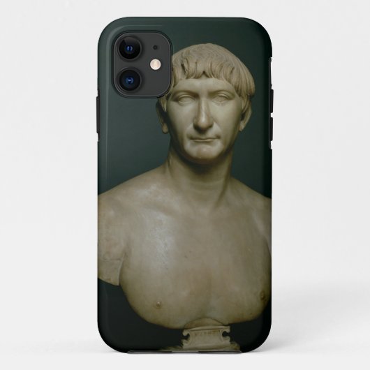 Borstbeeld van keizer Trajanus (53-117 na Chr.) 1e Case-Mate iPhone Case (Achterkant)