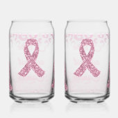 Borstbewustzijn Tegen Kanker Blikvorm Glas (Rechts)
