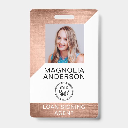 Borstcode voor geborsteld Metaal werknemer Foto Lo Badge (Voorkant)