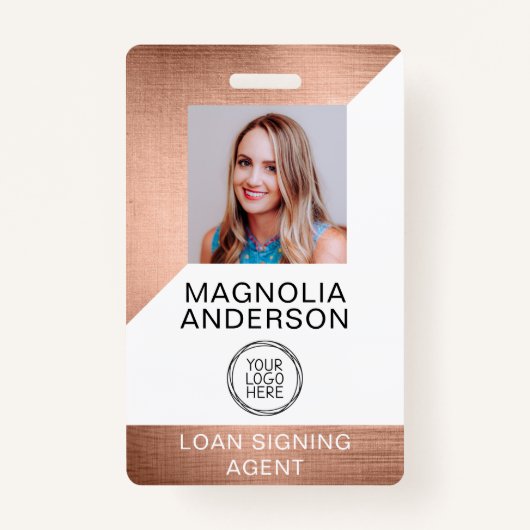 Borstcode voor geborsteld Metaal werknemer Foto Lo Badge (Voorkant)