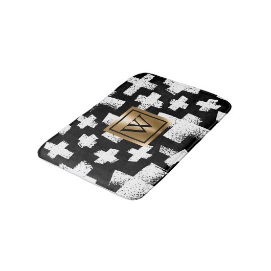 Borstel Abstract Patroon Badmat (Gekanteld)