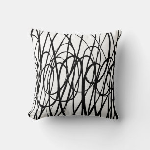 Borstel abstract patroon. Grunge textuur. Achtergr Kussen
