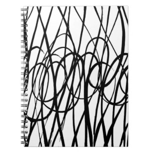 Borstel abstract patroon. Grunge textuur. Achtergr Notitieboek