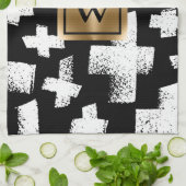Borstel Abstract Patroon Theedoek (Gevouwen)
