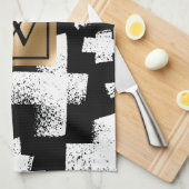 Borstel Abstract Patroon Theedoek (Quarter Fold)