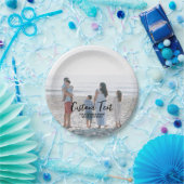 Borstel belettering aangepaste foto party gebeurte papieren bordje (Feest)