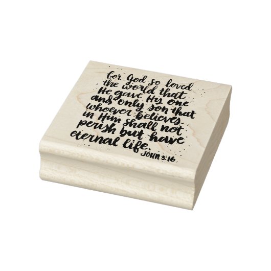 Borstel belettering Pasen Zondag Bijbel Verse Rubberstempel (Stempel)