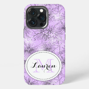 Borstel cherry lelie-pilly floral lila iPhone 13 pro hoesje
