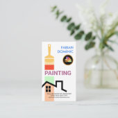 Borstel die de Kleuren van het Huis van de Kleuren Visitekaartje (Staand voorkant)