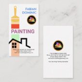 Borstel die de Kleuren van het Huis van de Kleuren Visitekaartje (Voorkant / Achterkant)