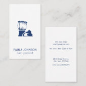 Borstel en scheercrème visitekaartje (Voorkant / Achterkant)