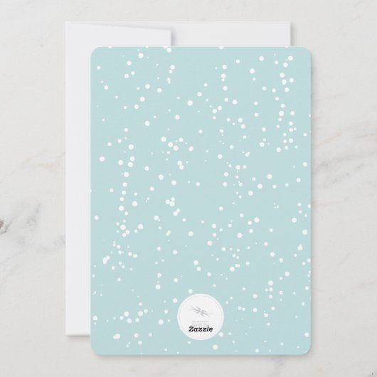 Borstel geborsteld Joy Calligraphy Star Blue 6 Pho Feestdagenkaart (Achterkant)