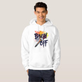 Borstel het af hoodie voor heren (Voorkant volledig)