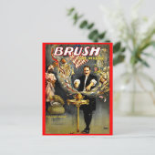 Borstel het Mystic goochelaar poster Briefkaart (Staand voorkant)