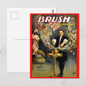 Borstel het Mystic goochelaar poster Briefkaart (Voorkant / Achterkant)