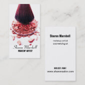 Borstel/Makeup kunstenaar Cosmetoloog Beauty Salon Visitekaartje (Voorkant / Achterkant)