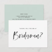 Borstel met briefing kaart (Voorkant / Achterkant)