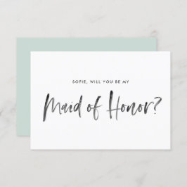 Borstel met briefing kaart