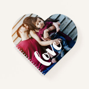 Borstel met opschrift "Love" Notitieboek