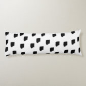 Borstel met zwarte en witte Waterverf Lichaamskussen (Achterkant)