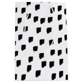 Borstel met zwarte en witte Waterverf Medium Cadeauzakje (Voorkant)