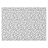 Borstel met zwarte en witte Waterverf Tafelkleed (Voorkant (Horizontaal))