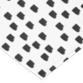 Borstel met zwarte en witte Waterverf Tafelkleed (Gekanteld)