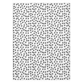 Borstel met zwarte en witte Waterverf Tafelkleed (Voorkant)