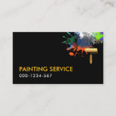 Borstel Paint Splatter Visitekaartje (Voorkant)