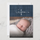 Borstel Rejoice kerstfeestdag geboorteaankondiging Feestdagenkaart (Voorkant)