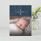 Borstel Rejoice kerstfeestdag geboorteaankondiging Feestdagenkaart (Staand voorkant)