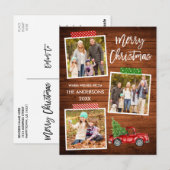 Borstel Script Craft Tape Hout Rode Vrachtwagen Ke Briefkaart (Voorkant / Achterkant)