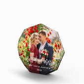 Borstel Script Getrouwd & Vrolijk Foto Bruiloft Oc (Rechts)