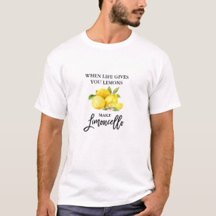 Borstel Script Limoncello citroenen T-shirt