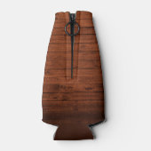 Borstel Script Rustieke Houten Vrachtwagen Kerstmi Flesjeskoeler (Achterkant)