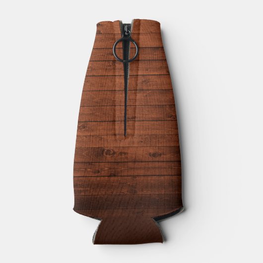 Borstel Script Rustieke Houten Vrachtwagen Kerstmi Flesjeskoeler (Achterkant)