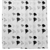 Borstel Test Patroon Douchegordijn (Voorkant)