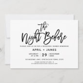 Borstel Typografie repetitie diner uitnodiging (Voorkant)