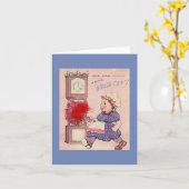  "Borstel uit" Kaart (Gele Bloem)