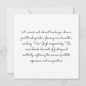 Borstel van dromen bedankkaart (Achterkant)