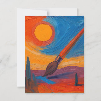 Borstel van dromen briefkaart