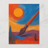 Borstel van dromen briefkaart (Voorkant)