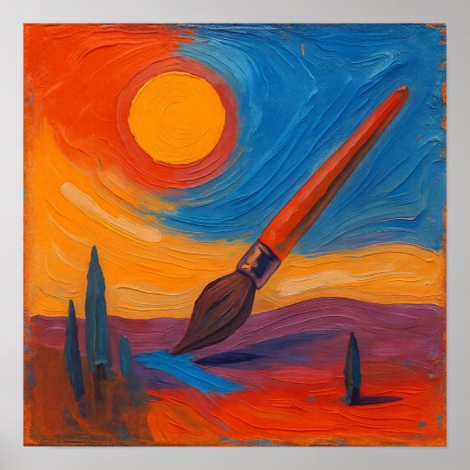 Borstel van dromen poster (Voorkant)