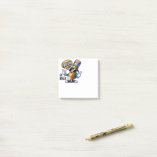 Borstel We Back Post-it® Notes (Op bureau)