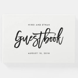 borstelbaar handvat voor COLOR Wedding Guest Book Gastenboek