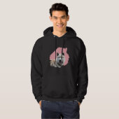 Borstelhond Husky Hoodie (Voorkant volledig)