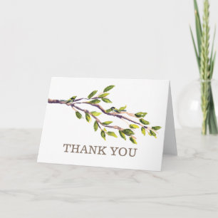 Borsteligde Takken Huwelijk Bedankkaart