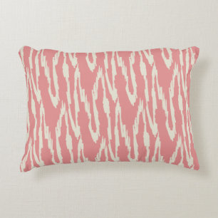Borstelige Ikat  Blos & Witcreme Accent Kussen