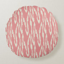 Borstelige Ikat  Blush & Off White